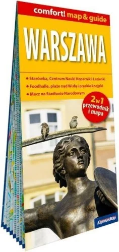 Oferta limitowana COMFORT!MAP&GUIDE WARSZAWA 2W1 PRZEWODNIK + MAPA